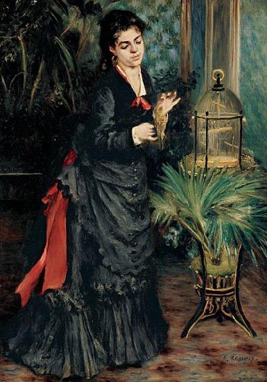 Woman with a Parrot, Pierre-Auguste Renoir